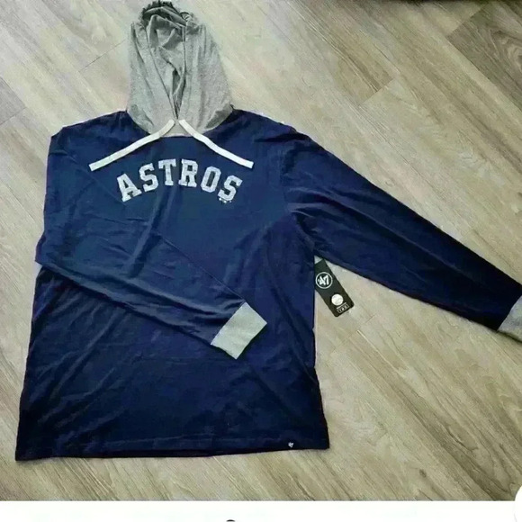 NWT ‘47 Houston Astros DOMINO HOOD MEN Sz M in atlas blue / gray - Picture 2 of 5